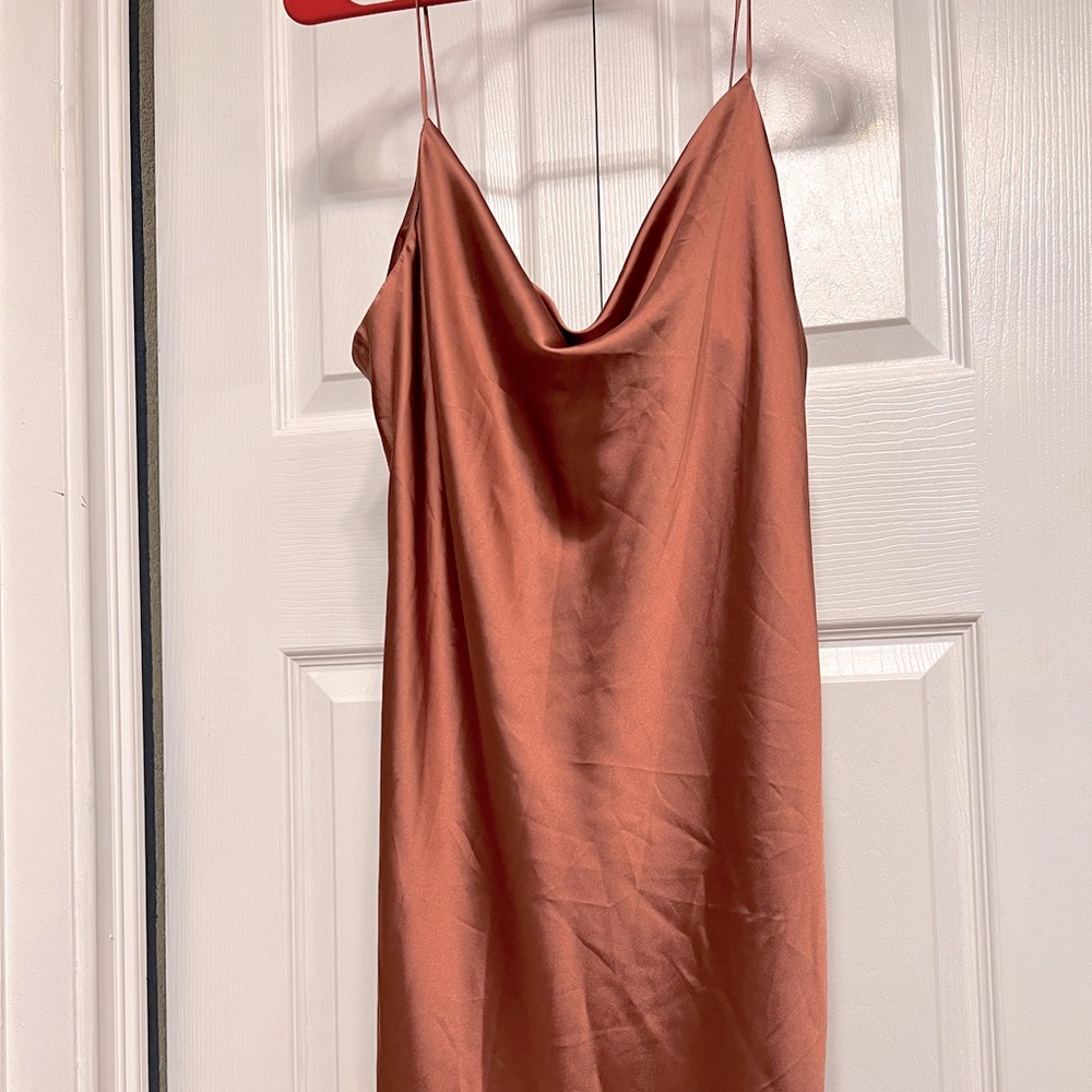 Satin silk dress